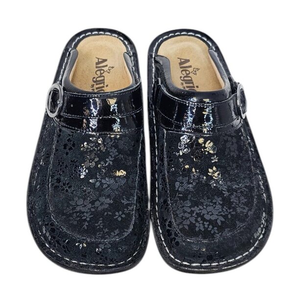 Alegria Womens Seville Leather Comfort Clogs, Mules, Slip On, Black 37/ US 7 - Picture 2 of 8